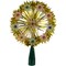 Northlight 7" Pre-Lit Gold Snowflake Starburst Christmas Tree Topper - Clear Lights